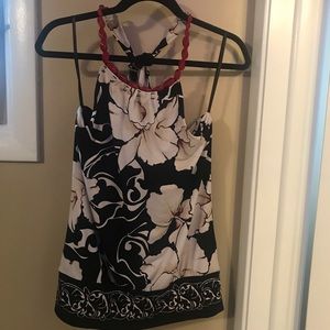 EUC WHBM Beaded Neck Halter Top